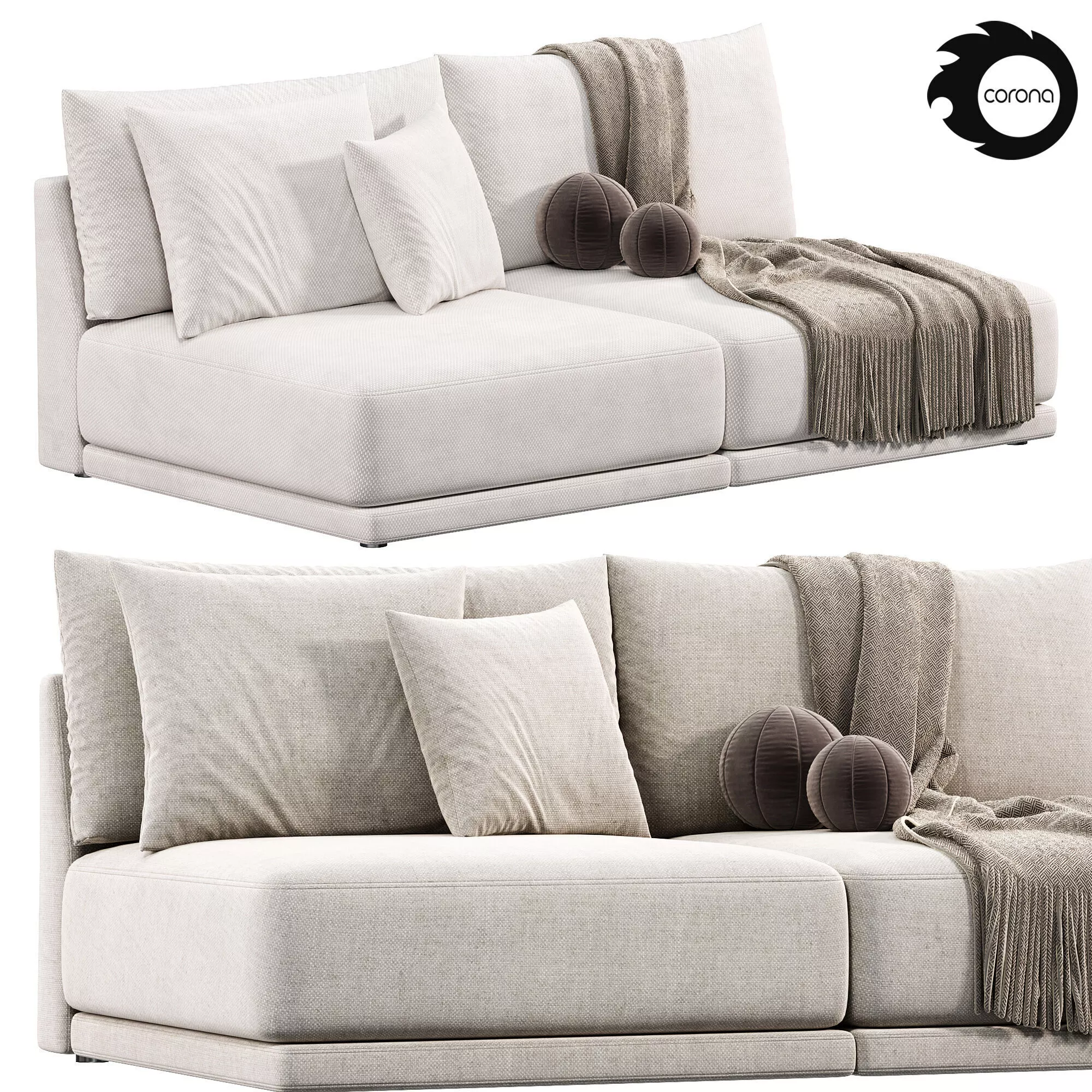 Build Your Own Melbourne Sectional Sofa 2 by westelm 3D model