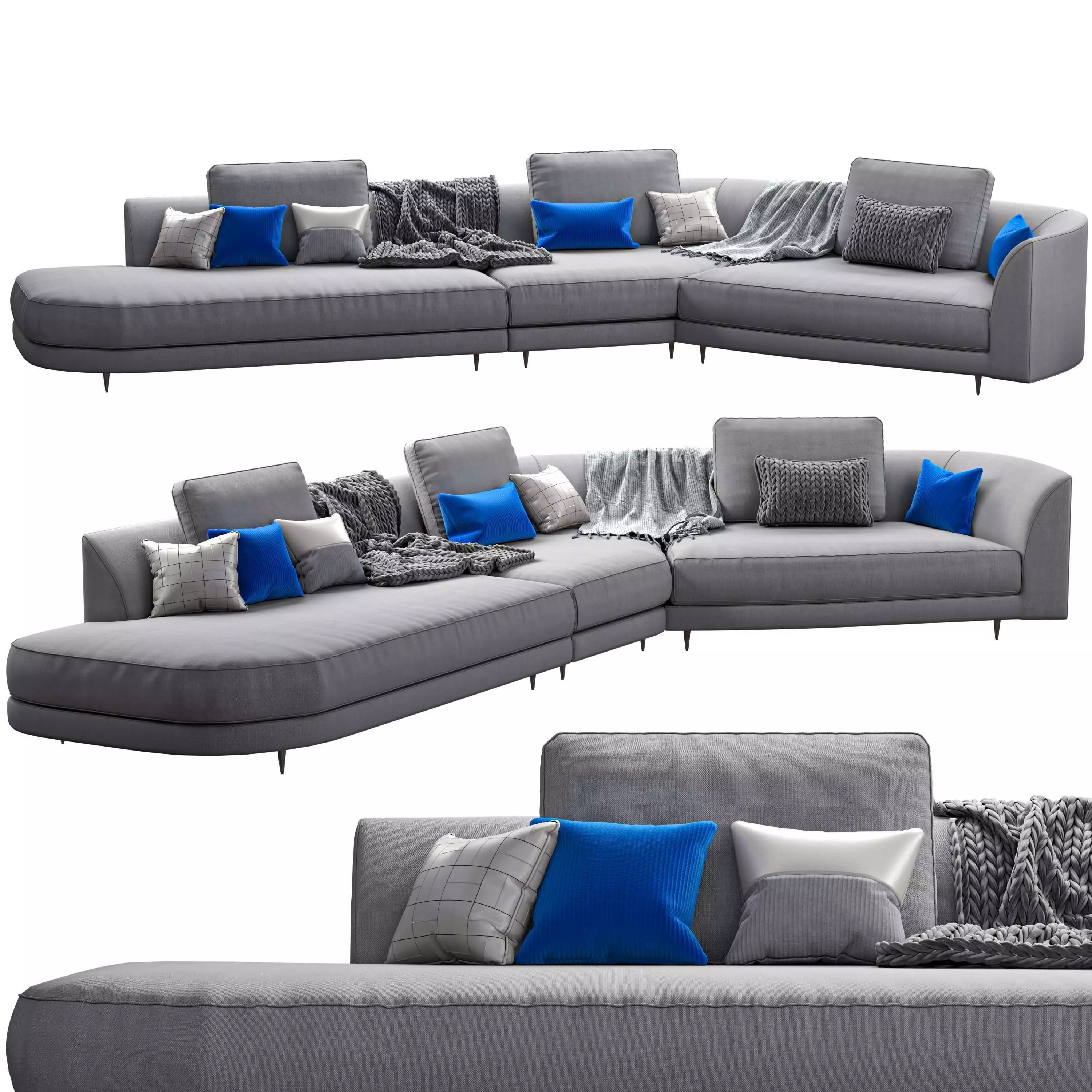Rolf benz kumo sofa 3D model_0