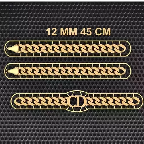 12 MM 45 CM CUBAN LINK CHAIN FOR BRACELET OR NECKLACE