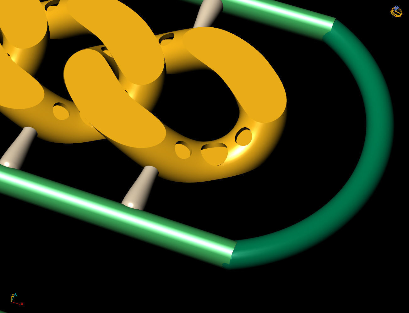 12 MM 45 CM CUBAN LINK CHAIN FOR BRACELET OR NECKLACE 3D print model_2