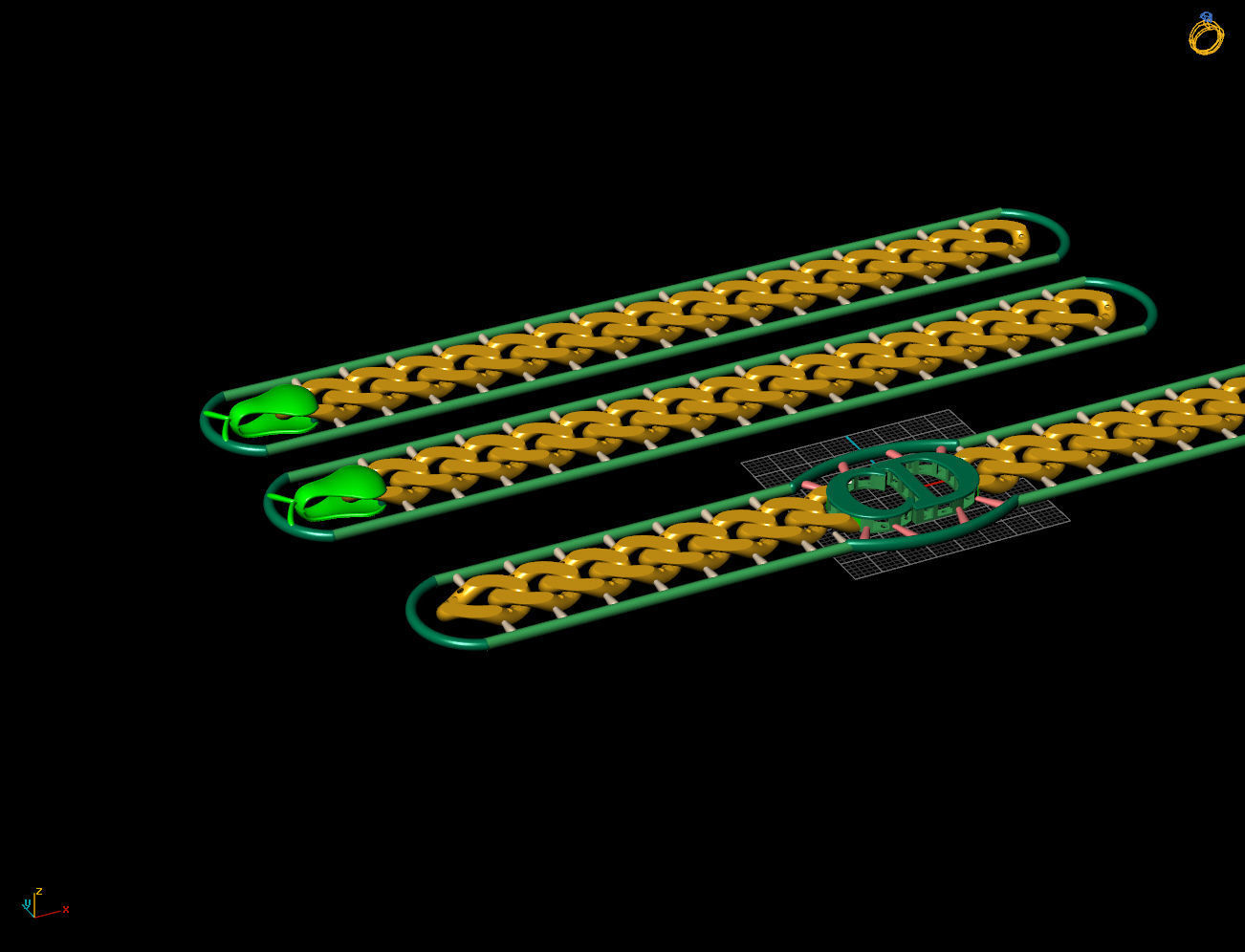 12 MM 45 CM CUBAN LINK CHAIN FOR BRACELET OR NECKLACE 3D print model_8