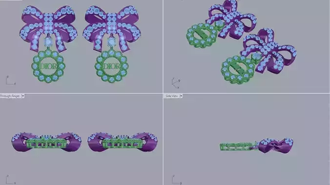 earring 3D print model