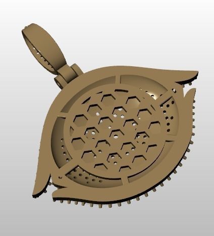 evil eye pendant 3D print model_20