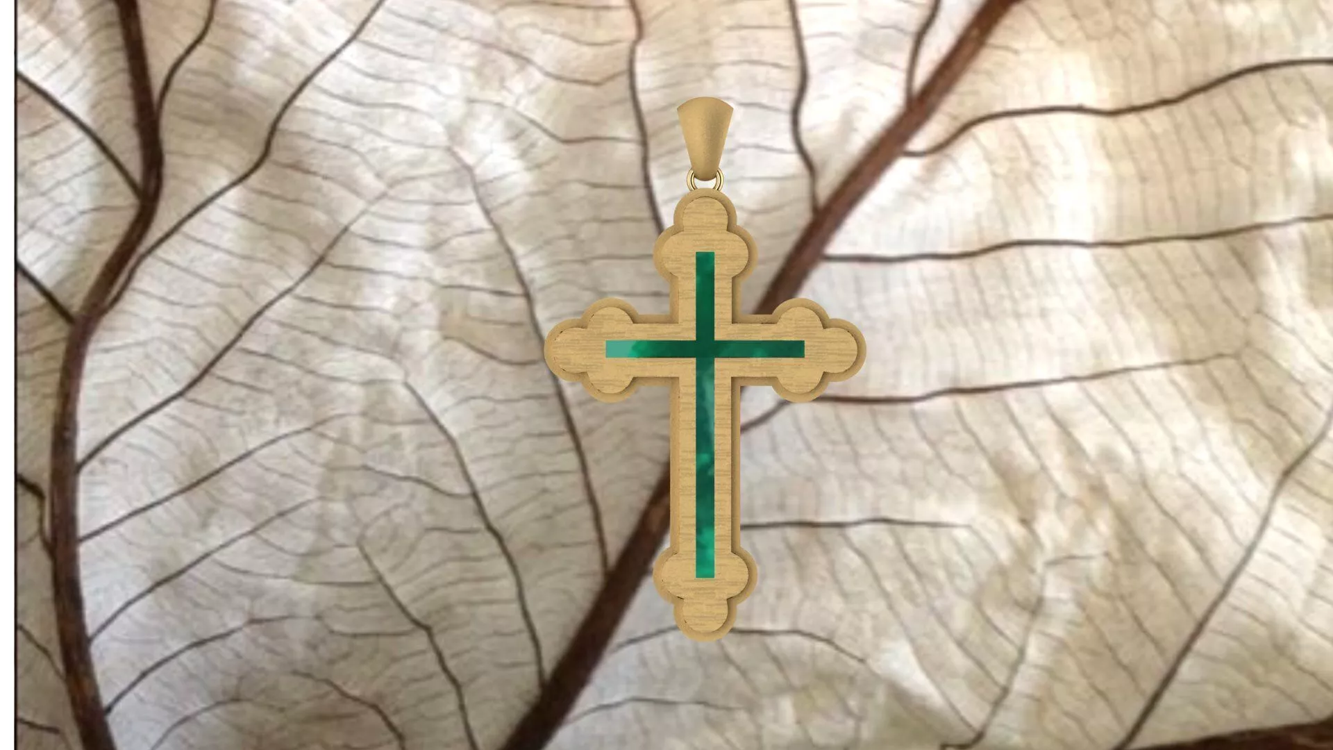 Gold Christian Cross 3d Print Mode Free 3D print model