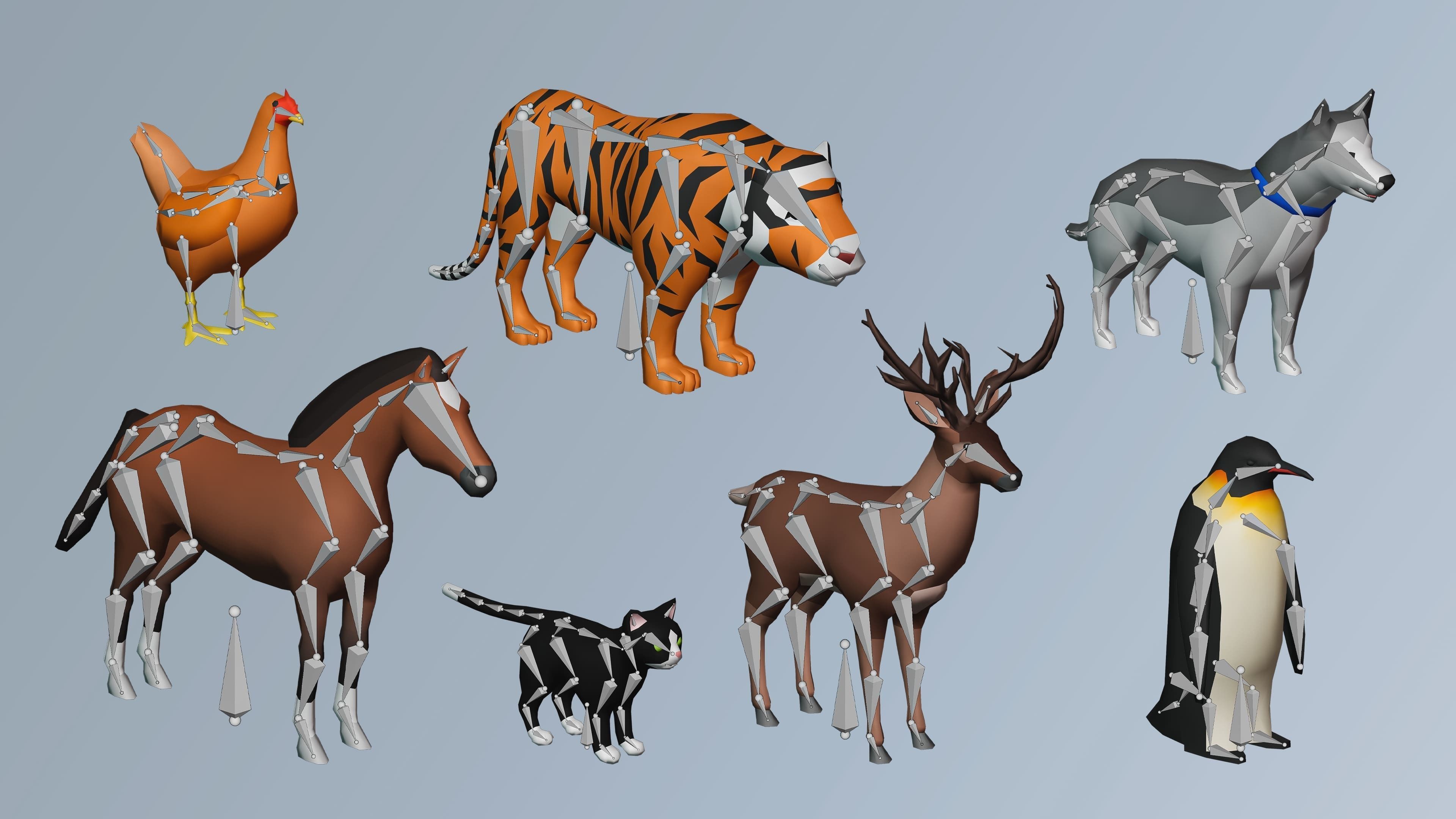 Animals FREE Free low-poly 3D model_4