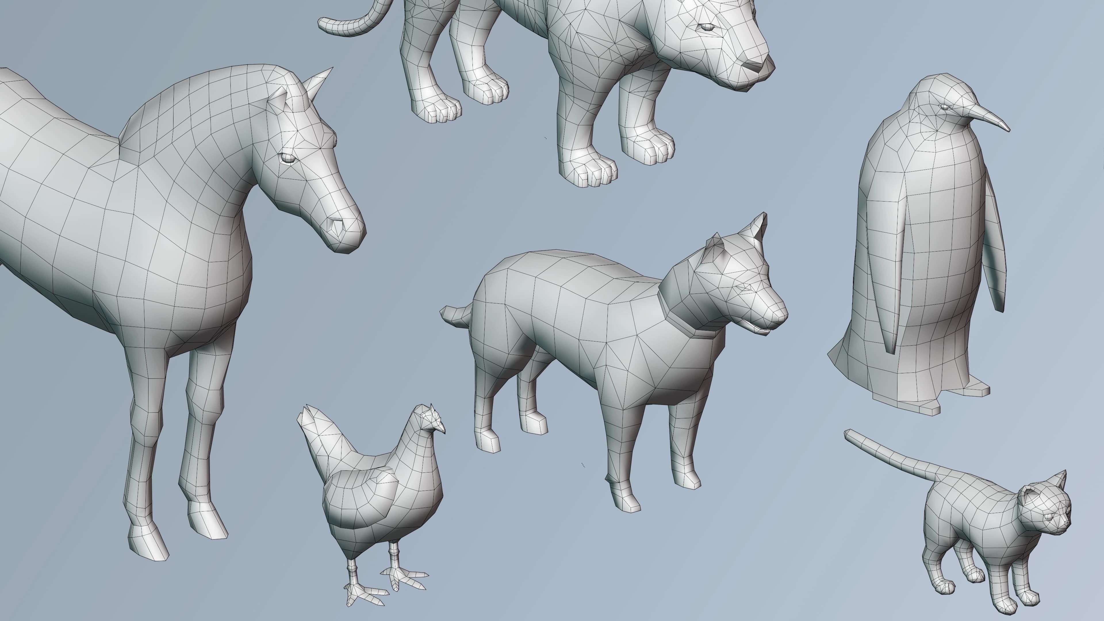 Animals FREE Free low-poly 3D model_9