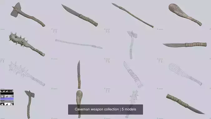 Caveman weapon collection