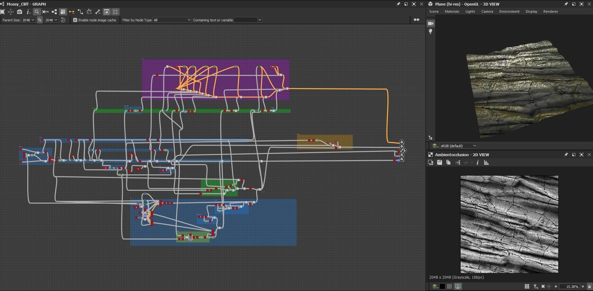Tutorial - Creating Mossy Cliff In Substance Designer Texture_5