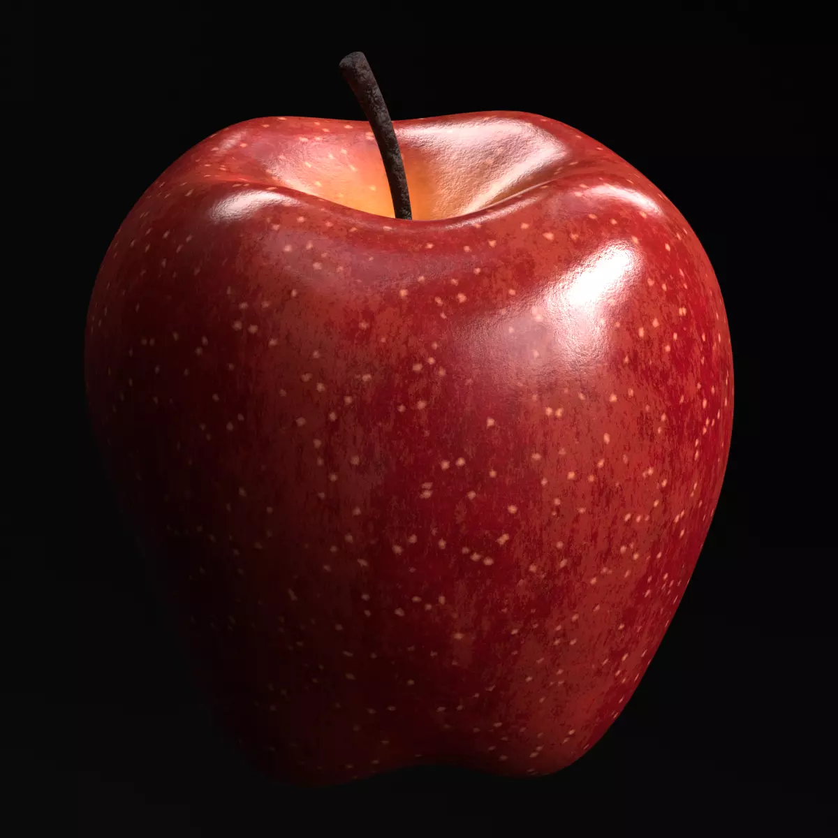 Apple fruit 3D model_0