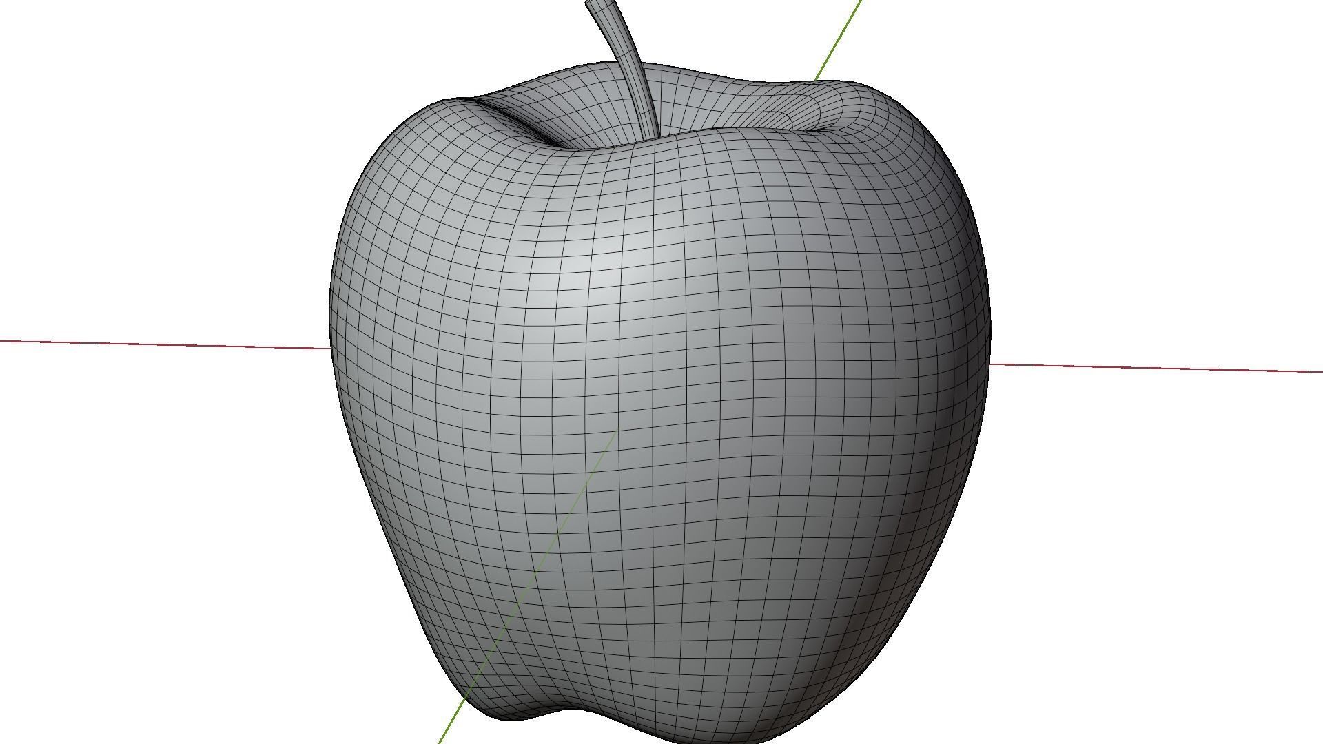 Apple fruit 3D model_9