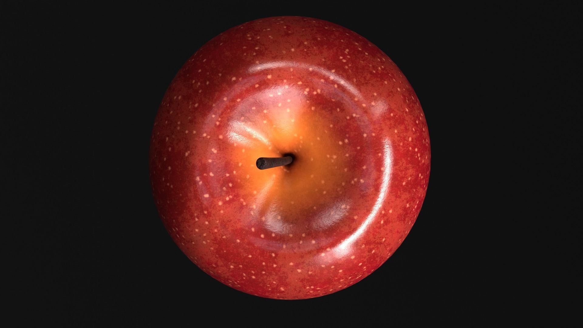 Apple fruit 3D model_5