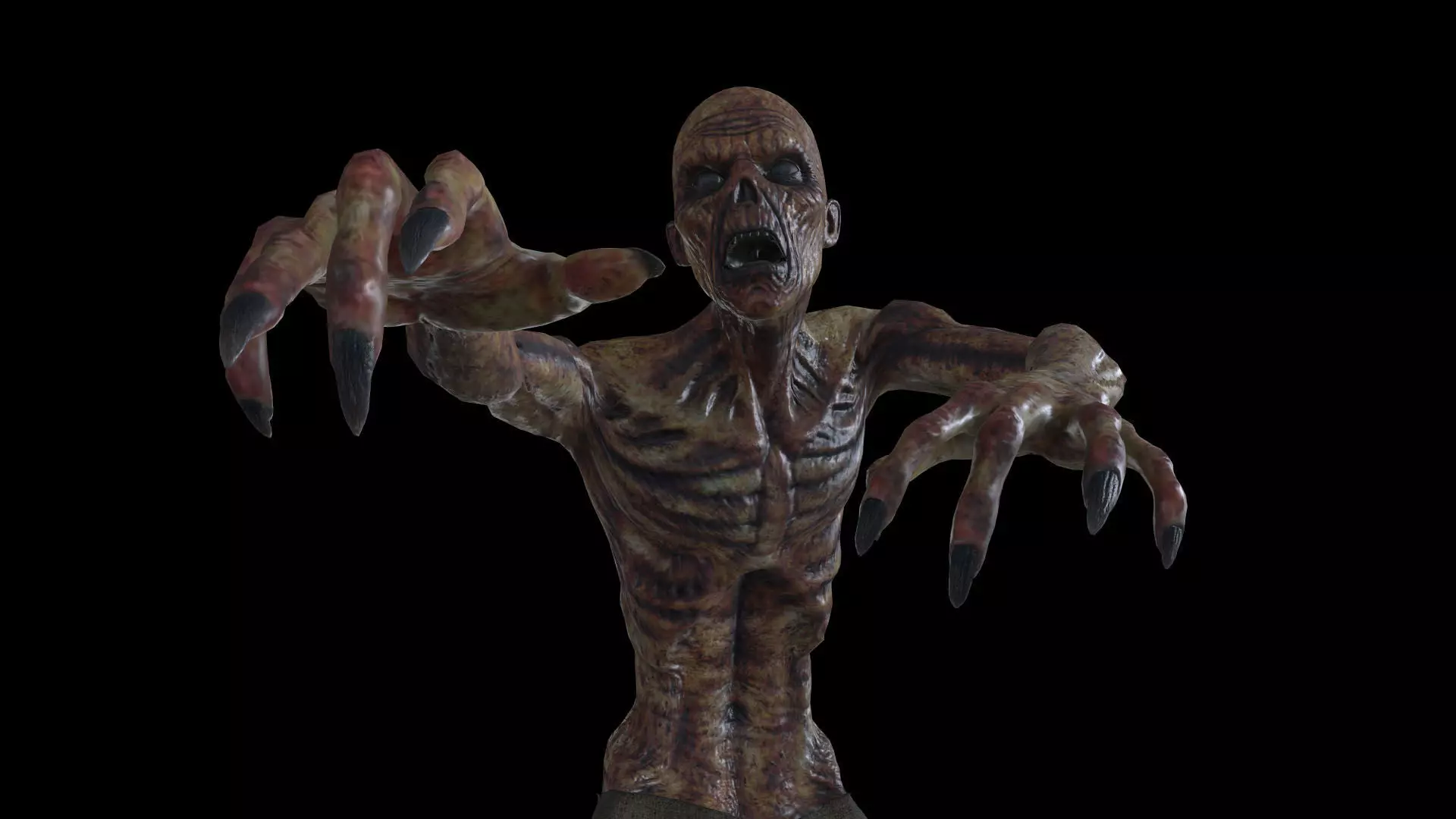 ZOMB02 Zombie Walking Animation 3D model_0