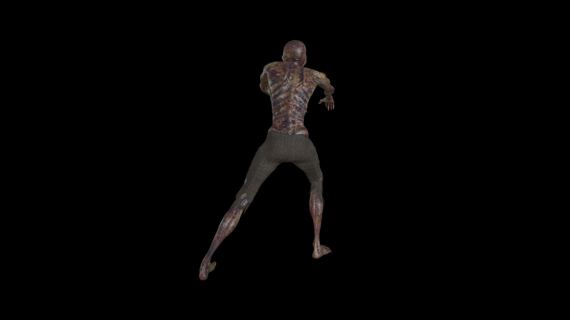 ZOMB02 Zombie Walking Animation 3D model_6