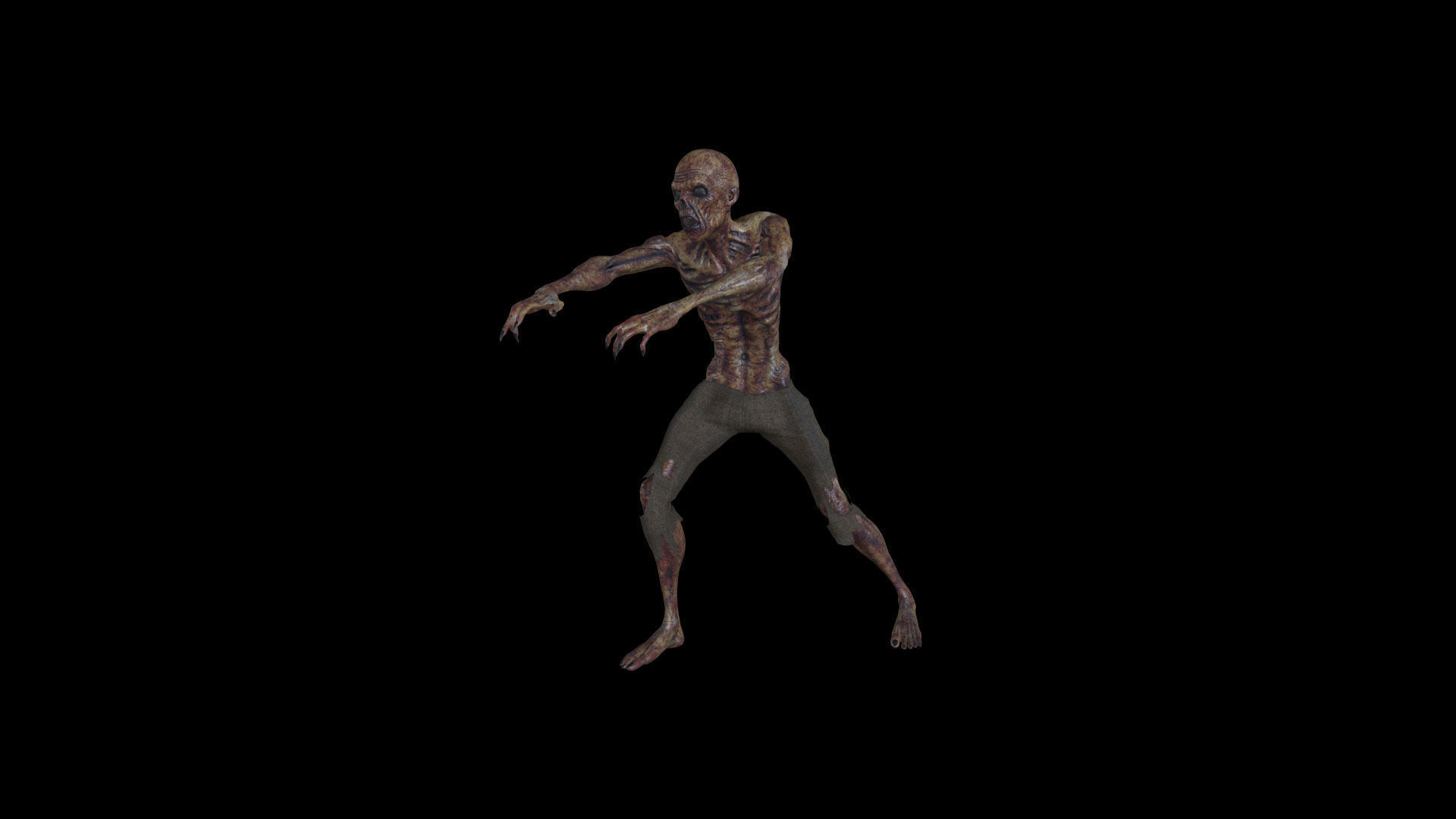 ZOMB02 Zombie Walking Animation 3D model_7