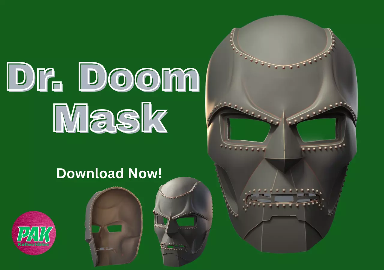 Dr Doom Mask - Victor Von Doom-Marvel universe-Printable 3D print model_0