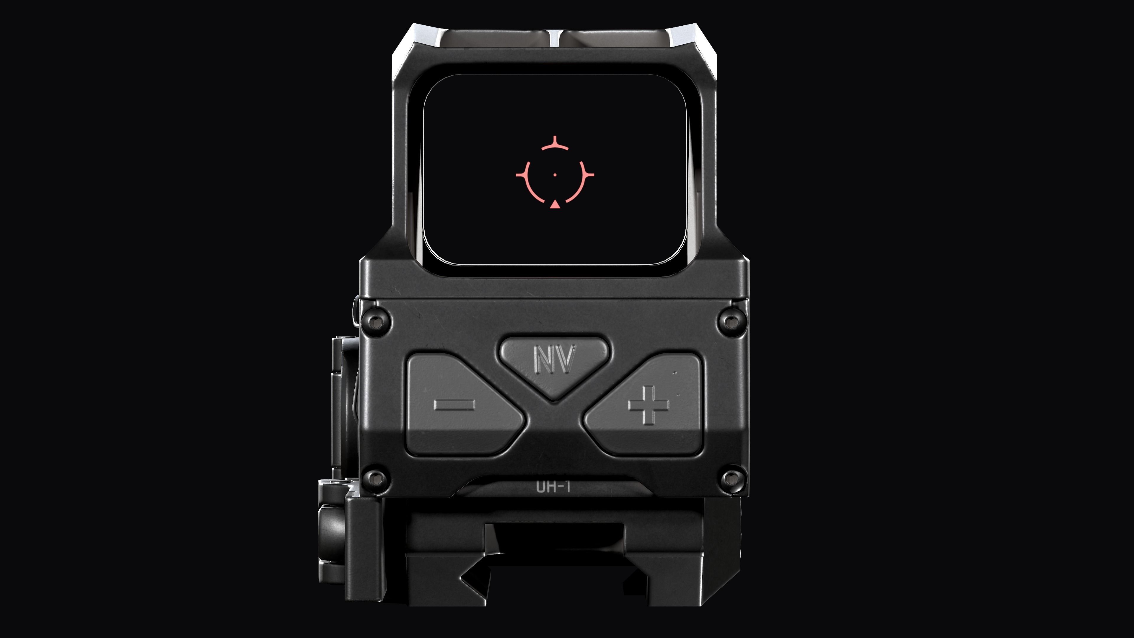 Vortex Razor AMG UH-1 GEN 2 red dot holographic sight Low-poly 3D model_14