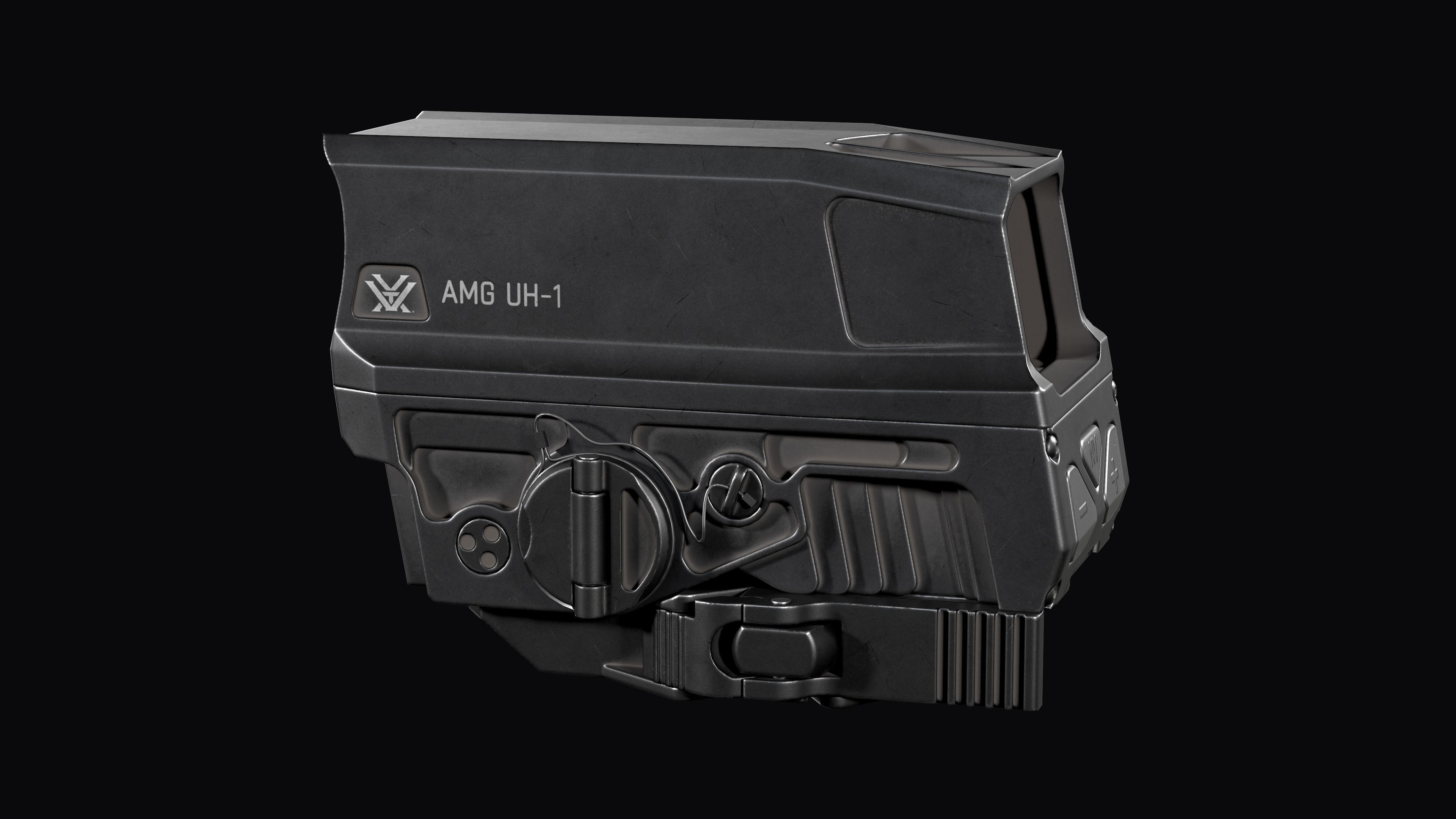 Vortex Razor AMG UH-1 GEN 2 red dot holographic sight Low-poly 3D model_8