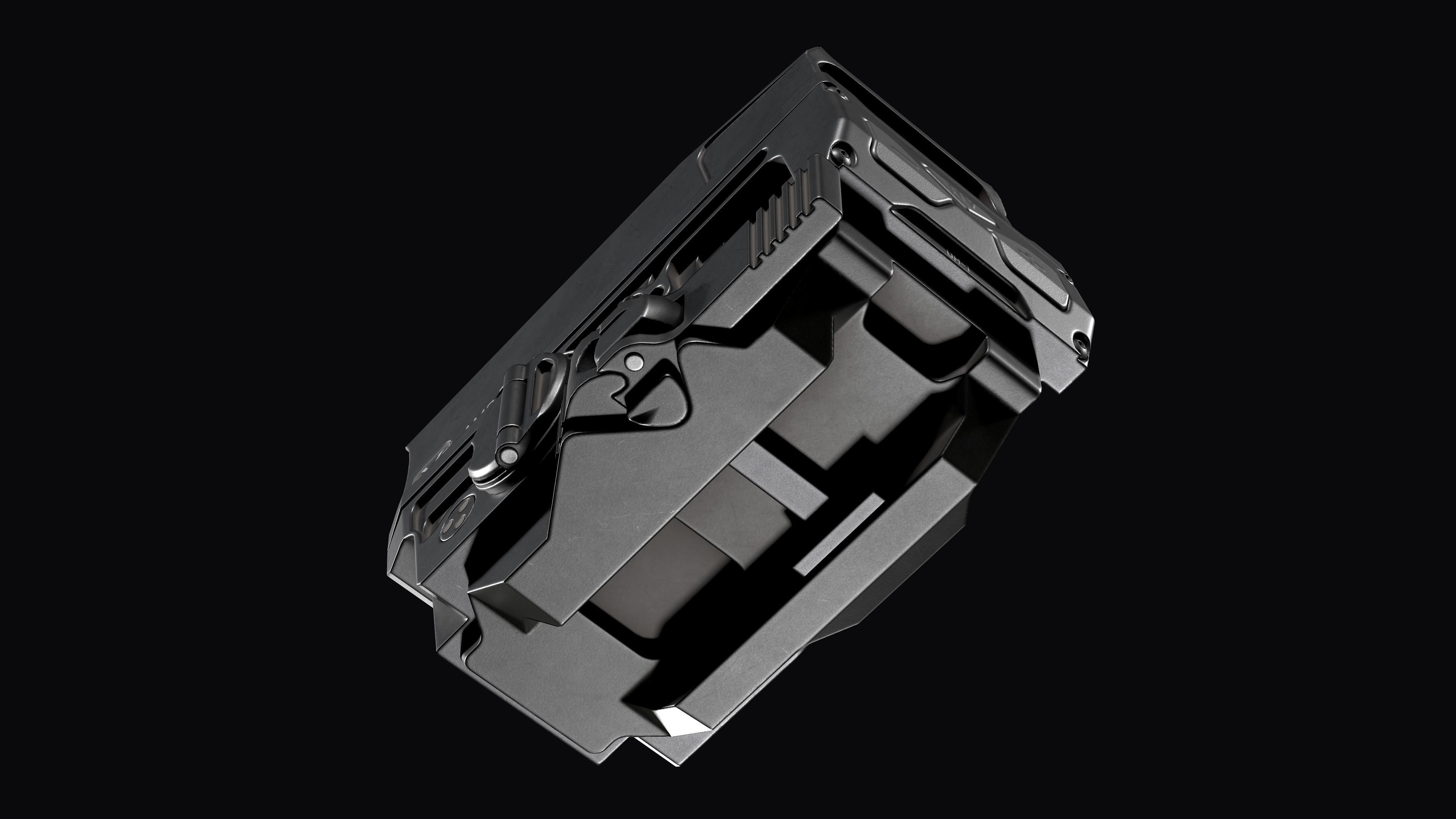 Vortex Razor AMG UH-1 GEN 2 red dot holographic sight Low-poly 3D model_12