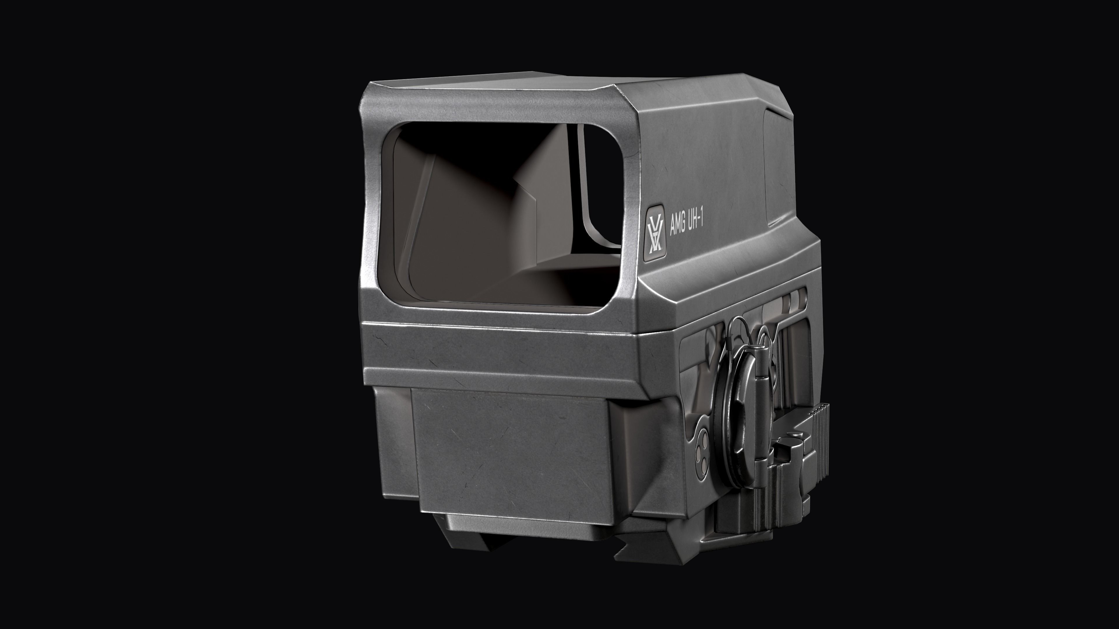 Vortex Razor AMG UH-1 GEN 2 red dot holographic sight Low-poly 3D model_13