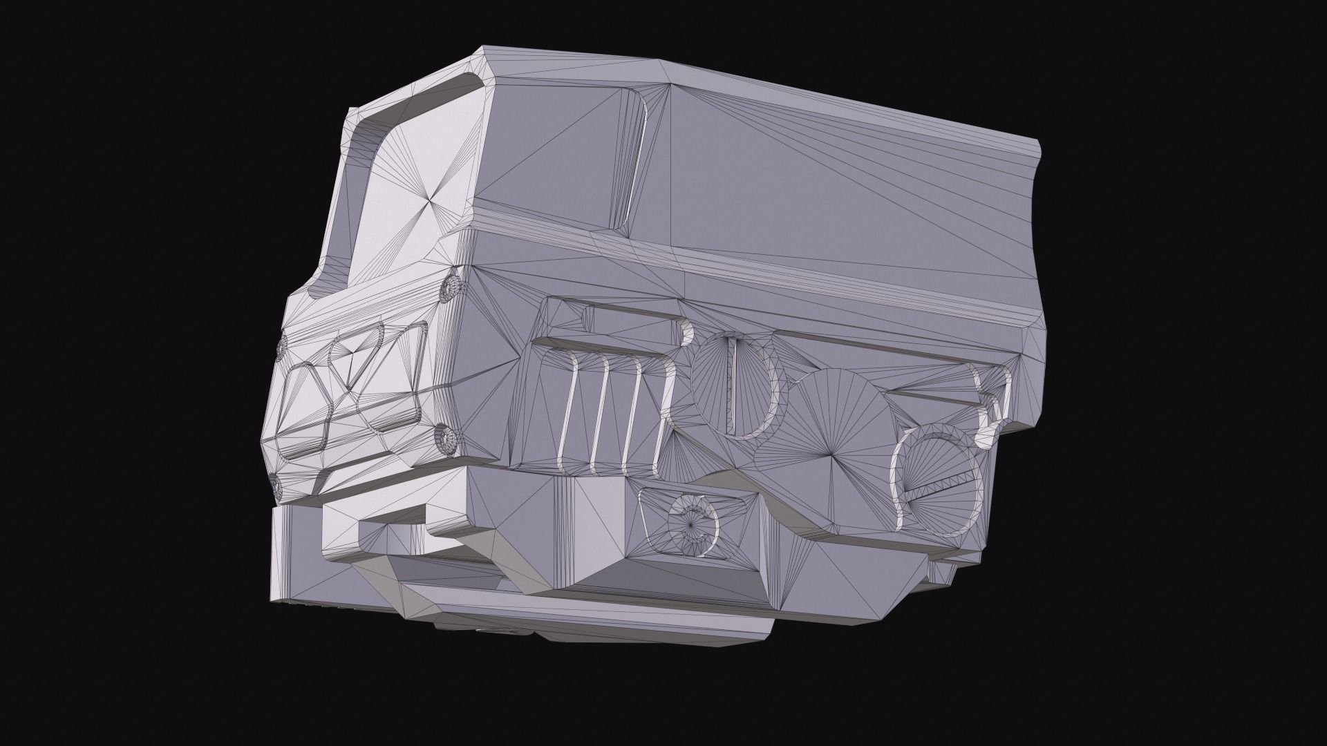 Vortex Razor AMG UH-1 GEN 2 red dot holographic sight Low-poly 3D model_18