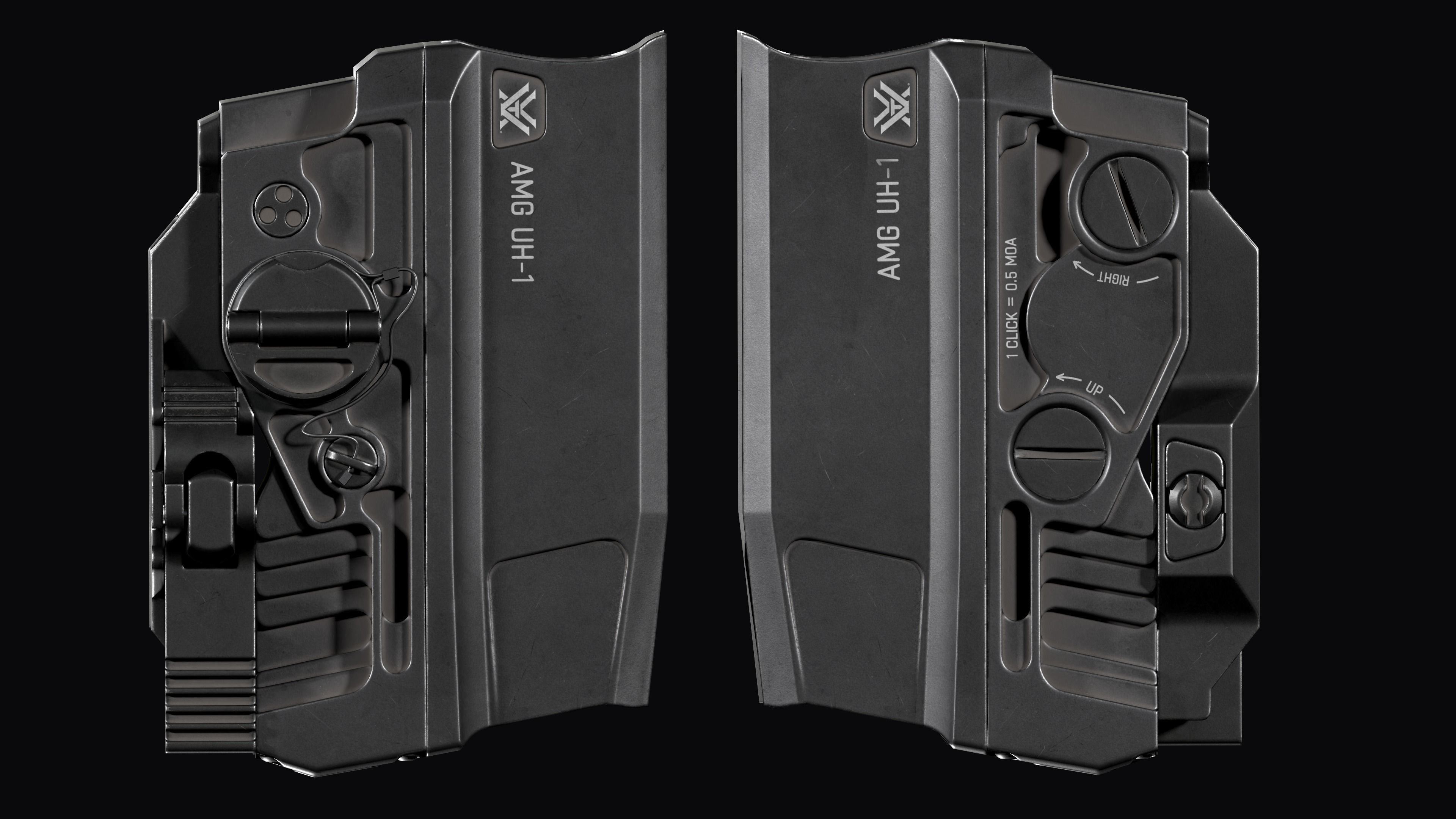 Vortex Razor AMG UH-1 GEN 2 red dot holographic sight Low-poly 3D model_15