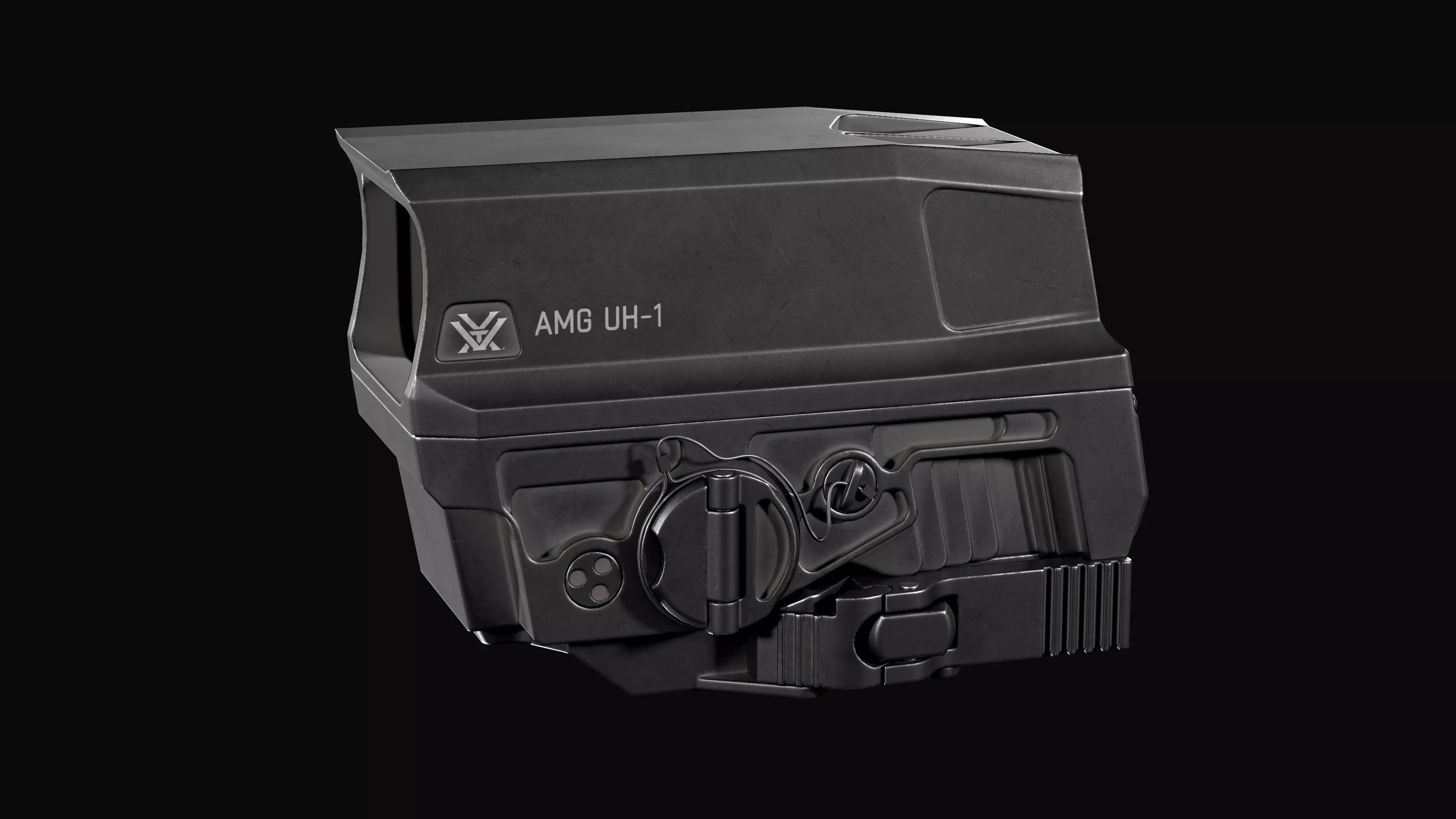 Vortex Razor AMG UH-1 GEN 2 red dot holographic sight Low-poly 3D model_0