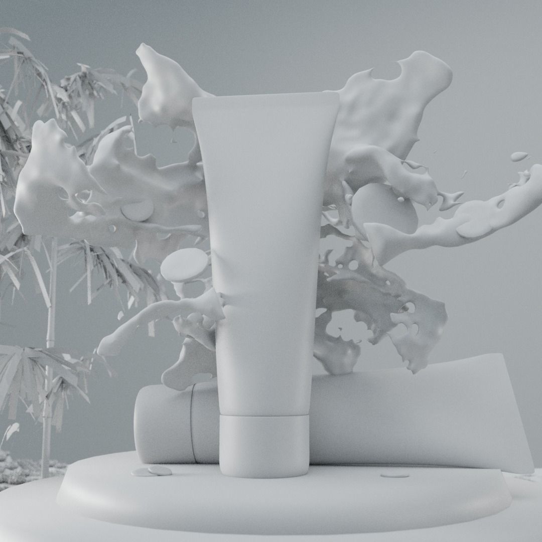 Face Wash Product 3D Model Tube 3D model_3