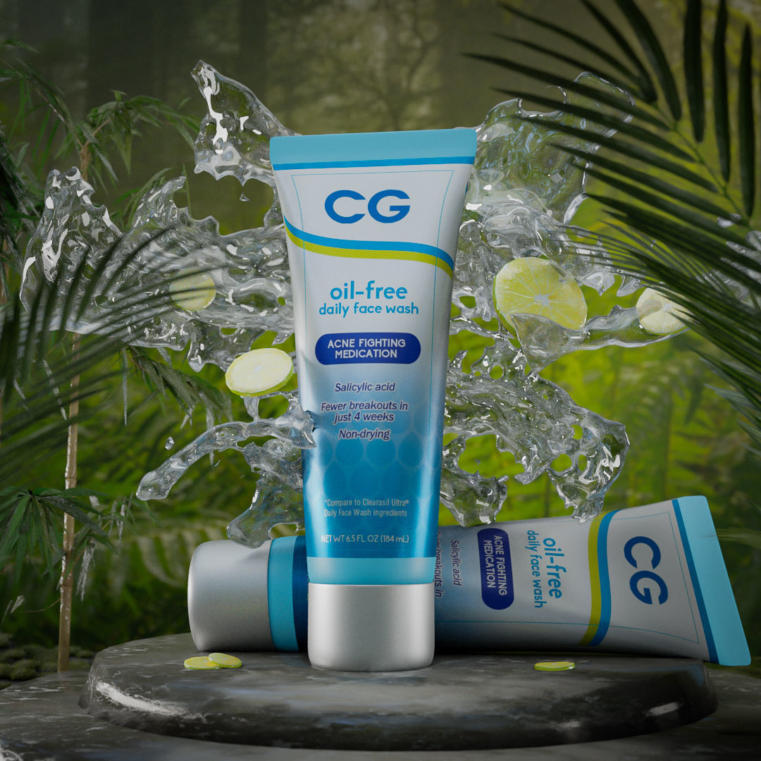 Face Wash Product 3D Model Tube 3D model_2