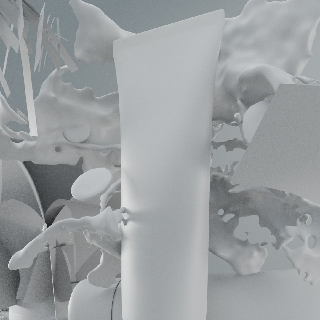 Face Wash Product 3D Model Tube 3D model_5