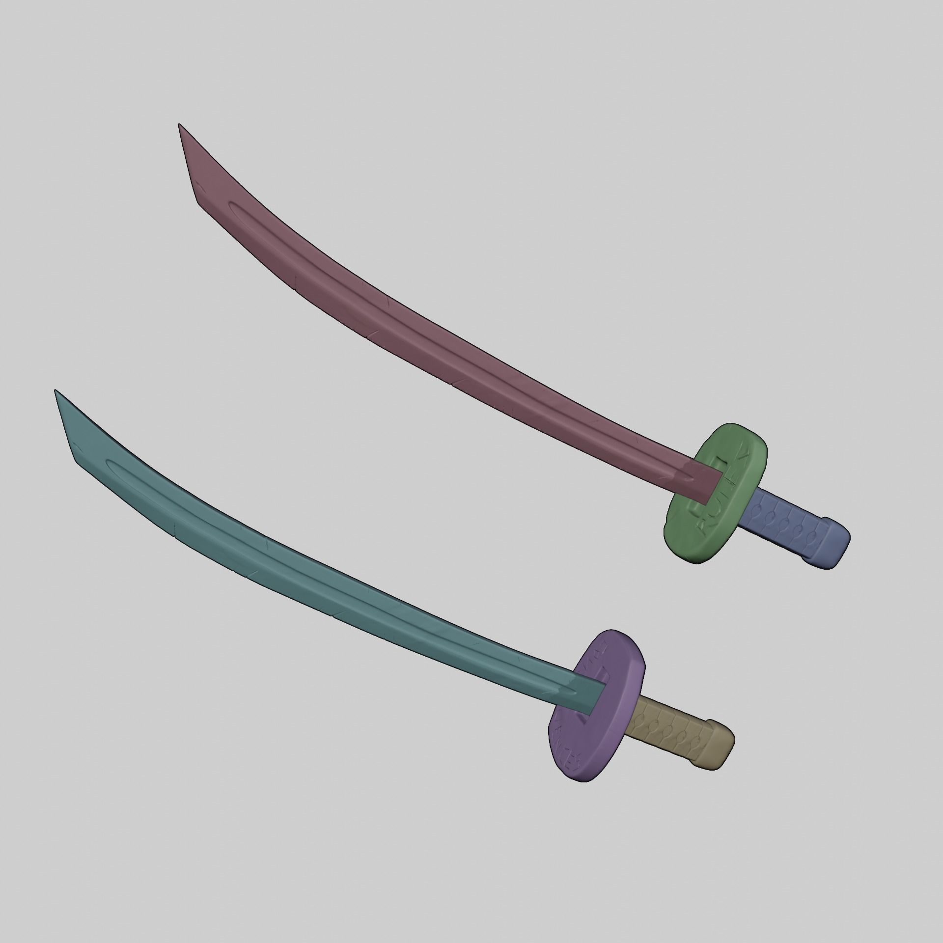 TEENAGE MUTANT NINJA TURTLES LEONARDO KATANA TMNT COSPLAY 3D print model_5