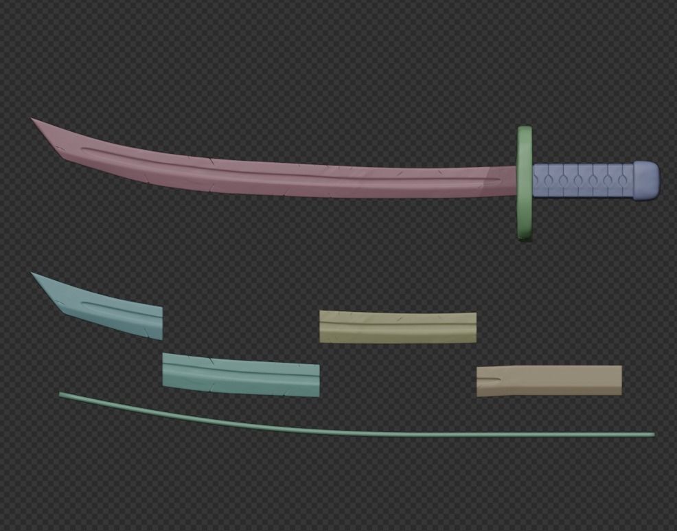 TEENAGE MUTANT NINJA TURTLES LEONARDO KATANA TMNT COSPLAY 3D print model_9