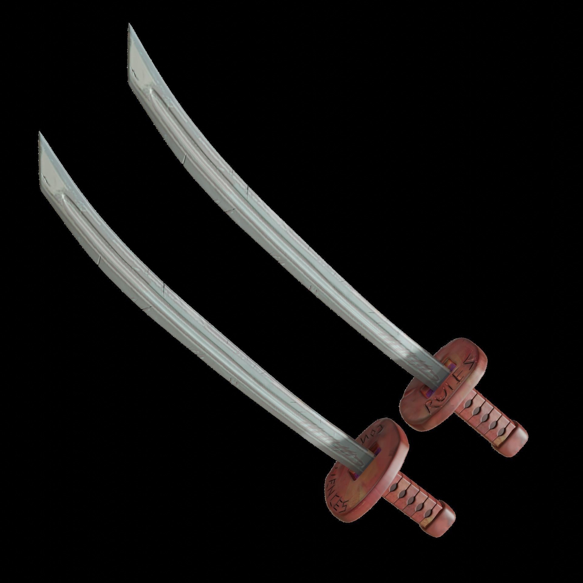 TEENAGE MUTANT NINJA TURTLES LEONARDO KATANA TMNT COSPLAY 3D print model_2