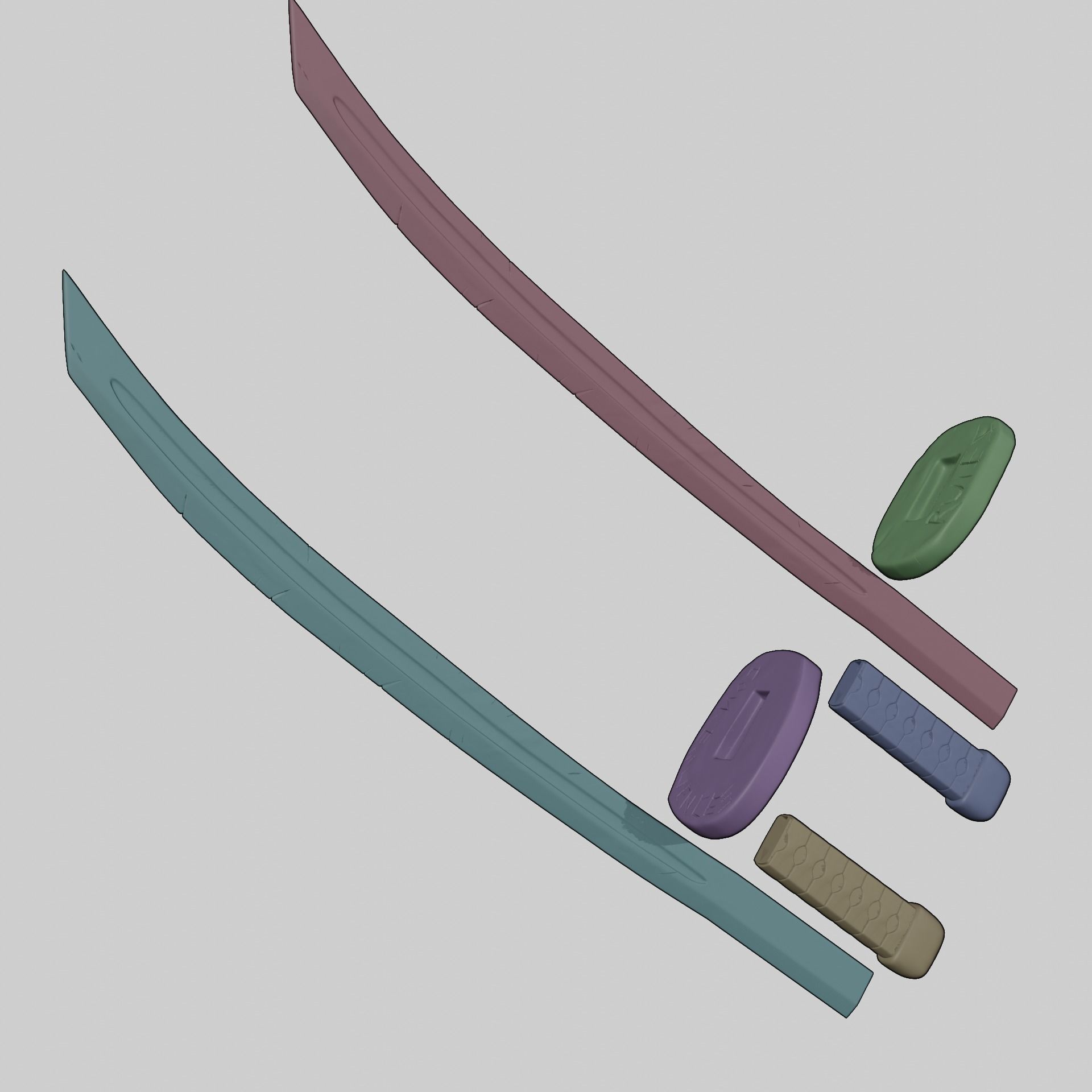 TEENAGE MUTANT NINJA TURTLES LEONARDO KATANA TMNT COSPLAY 3D print model_10