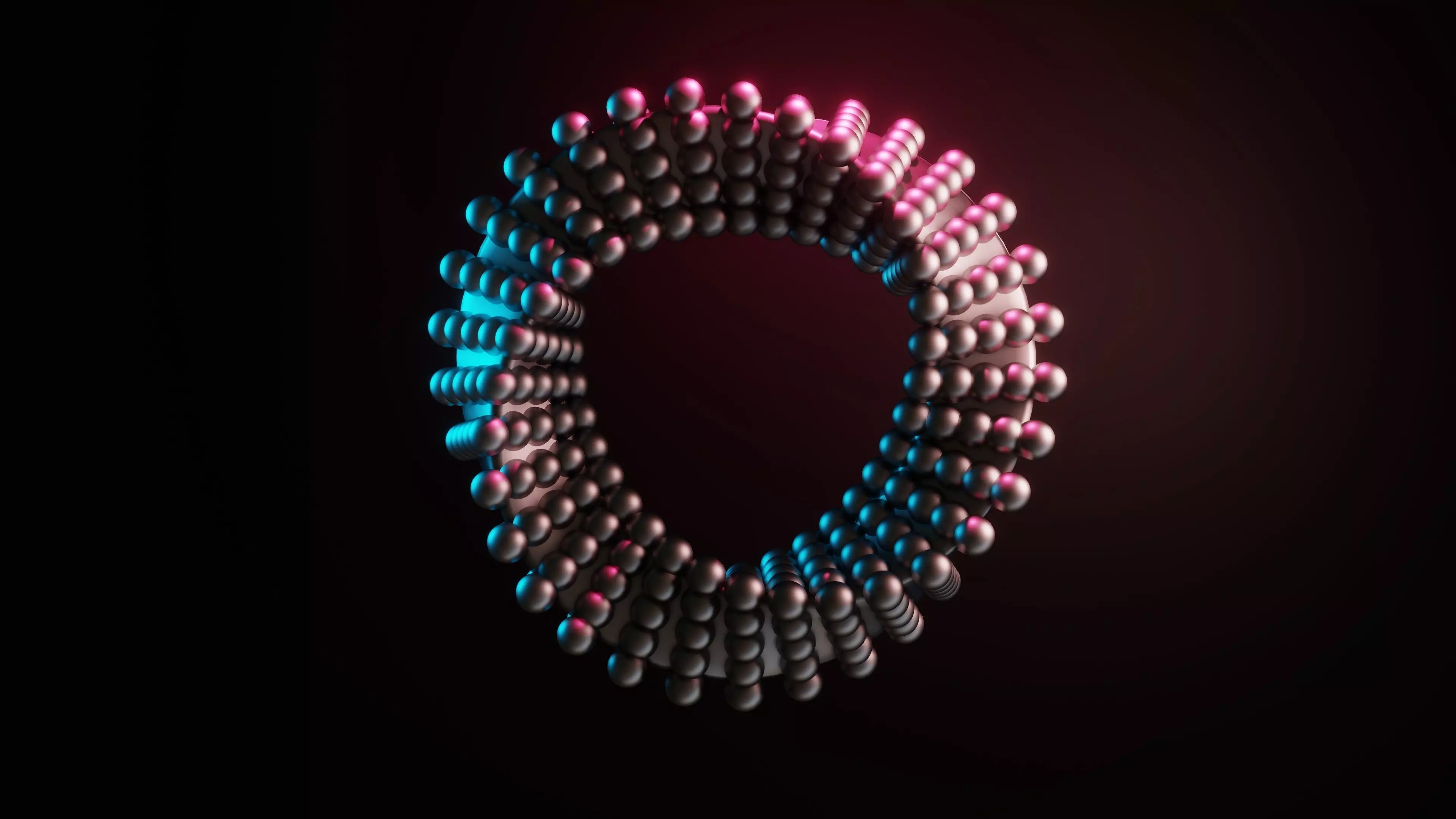 Abstract animation of objects Hypnotically looping 3D model_0