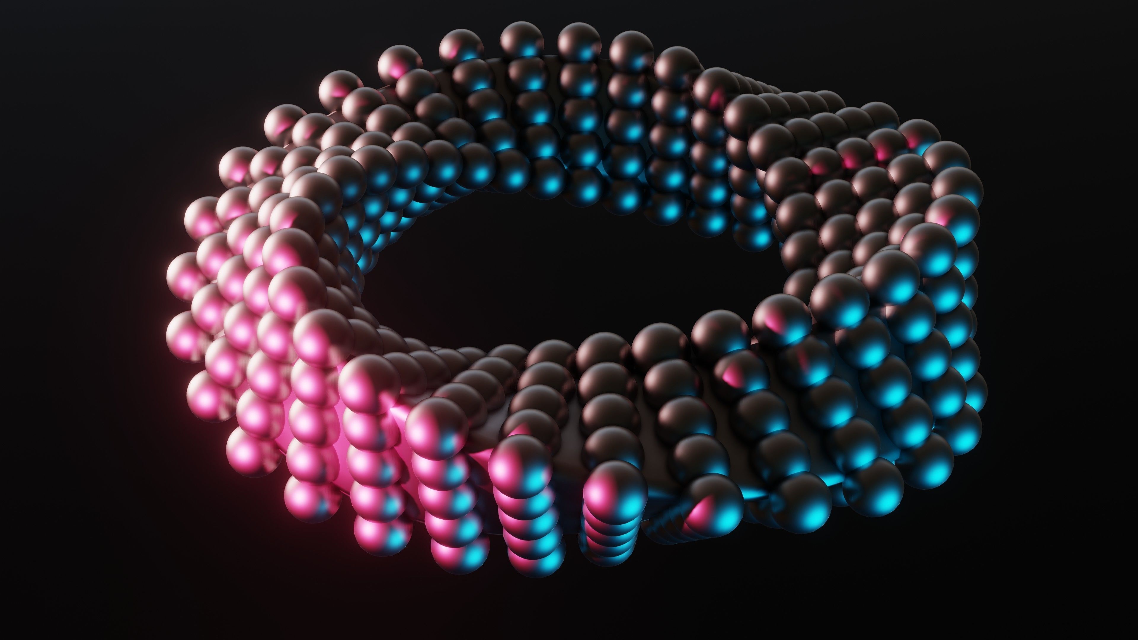 Abstract animation of objects Hypnotically looping 3D model_4