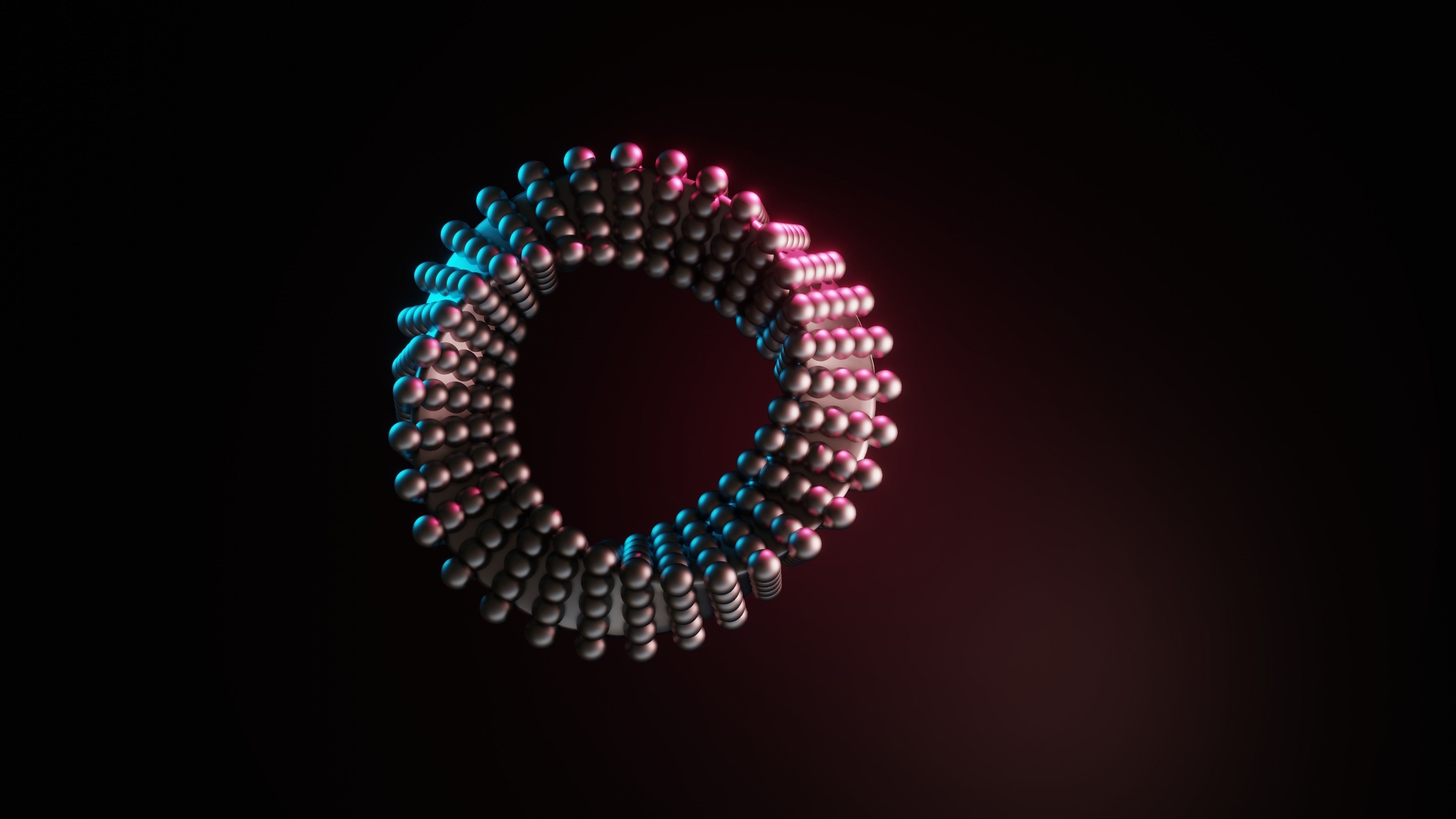 Abstract animation of objects Hypnotically looping 3D model_6