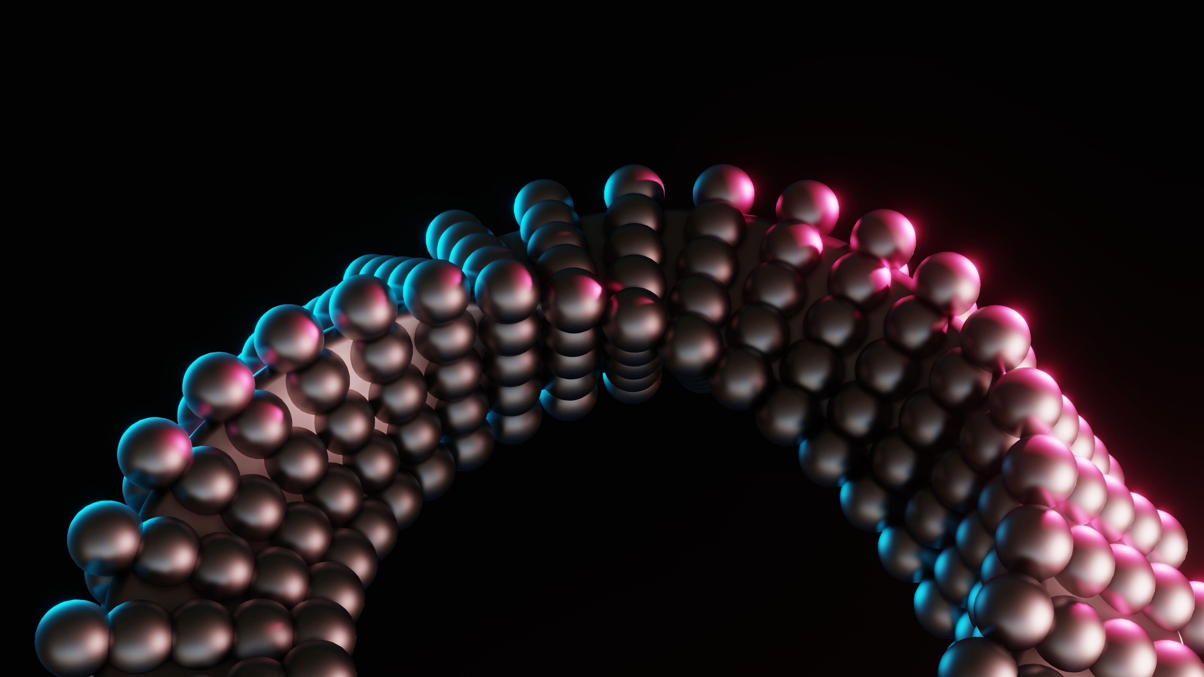 Abstract animation of objects Hypnotically looping 3D model_5