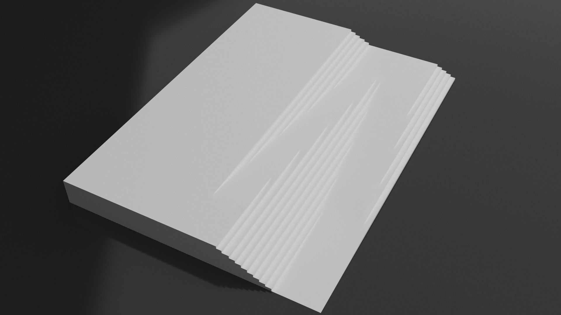 Landscape Modern zigzag Ramp Stairs 3D model_7