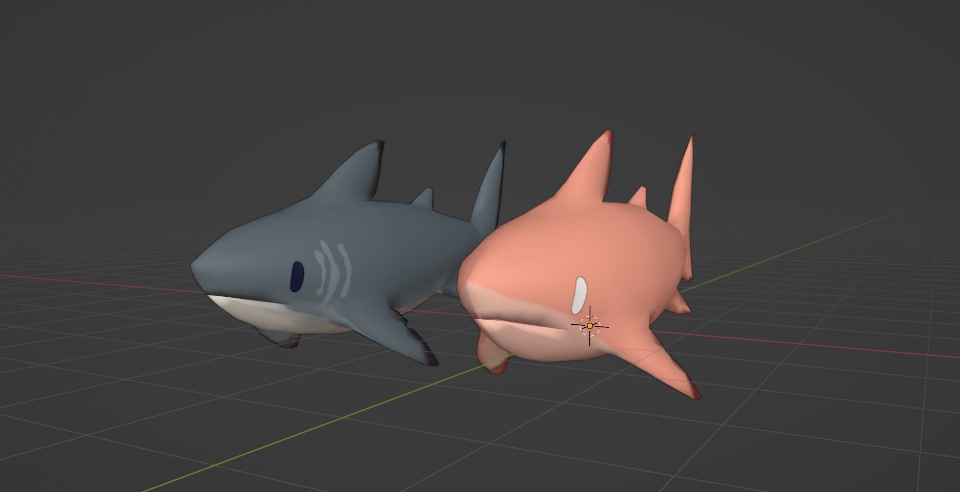 Low Poly Sharks Free low-poly 3D model_5