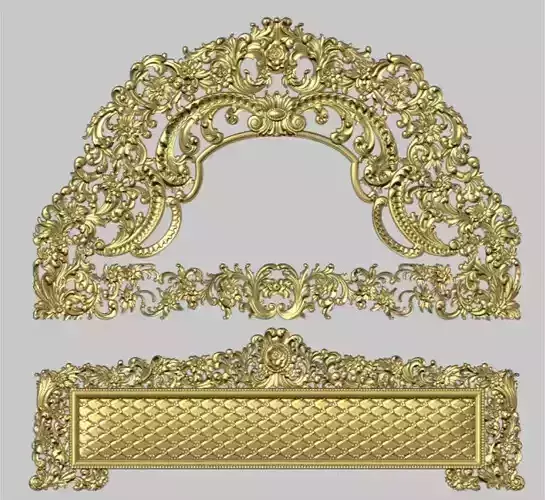 3D FILE NEUTRAL CLASSIC MODEL BED