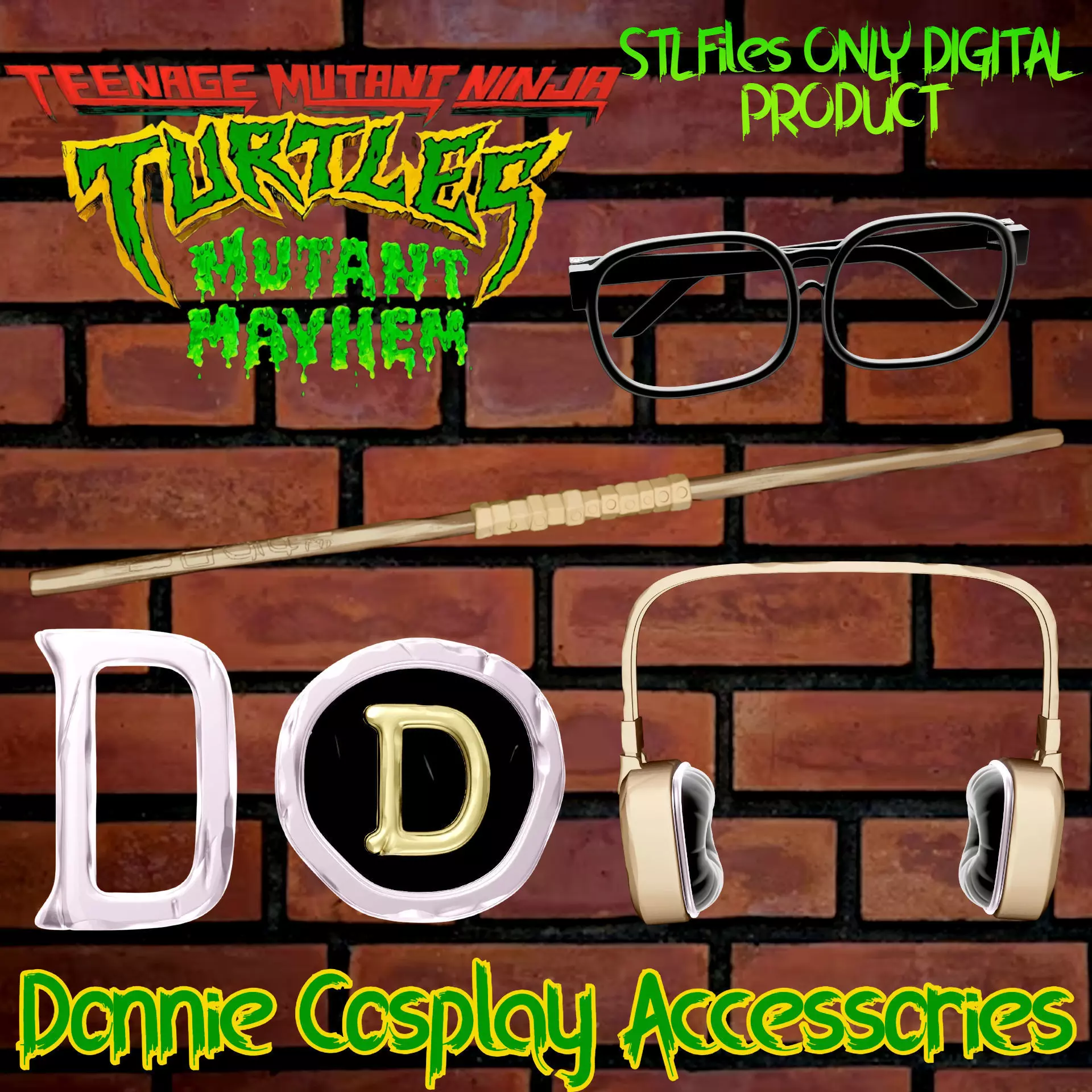 Donatello Copslay Set Teenage Mutant Ninja Turtles 3D print model_0