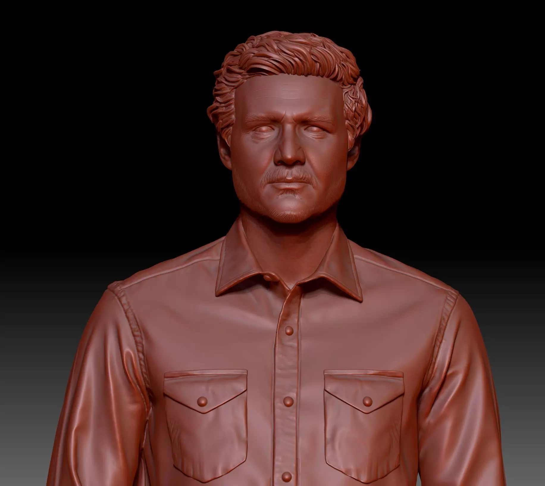 Pedro Pascal as Joel Miller 3D print model 3D print model