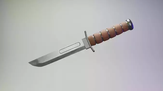 Combat knife 3D model