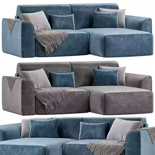 Corner sofa Bayvin 1 Soft Olive