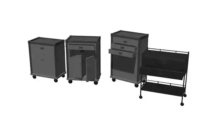 Medical Carts - Storage Cabinet and Instrument Cart