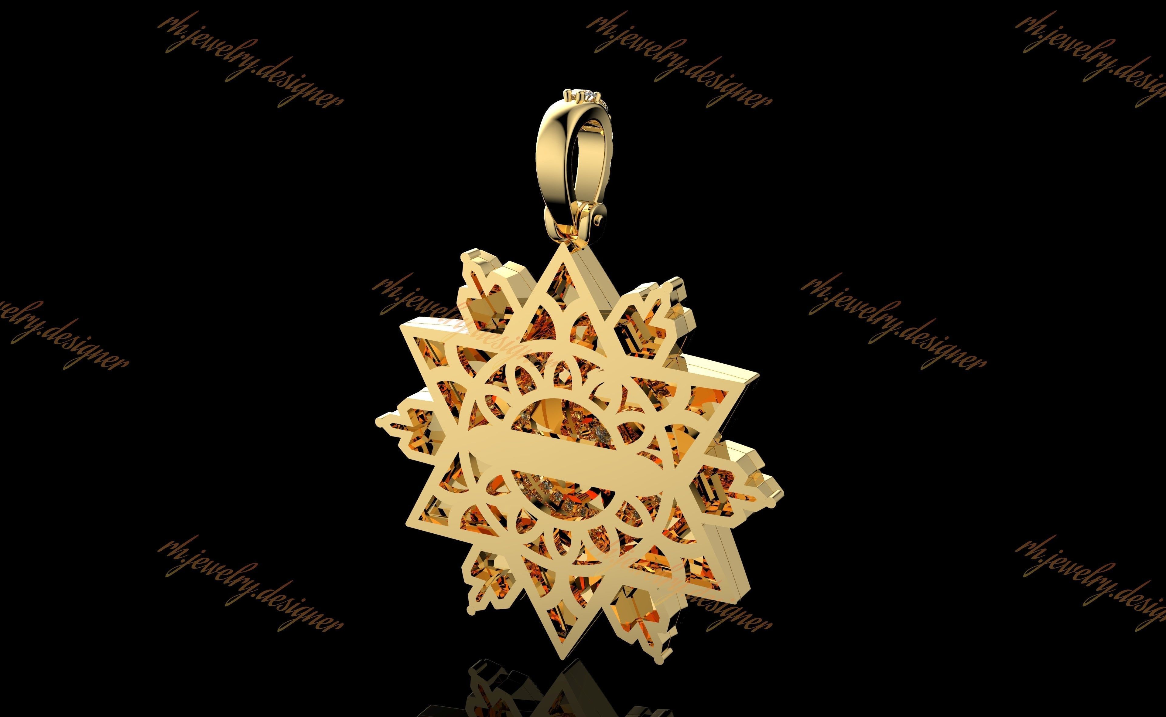 Gold N1035 3D print model_4