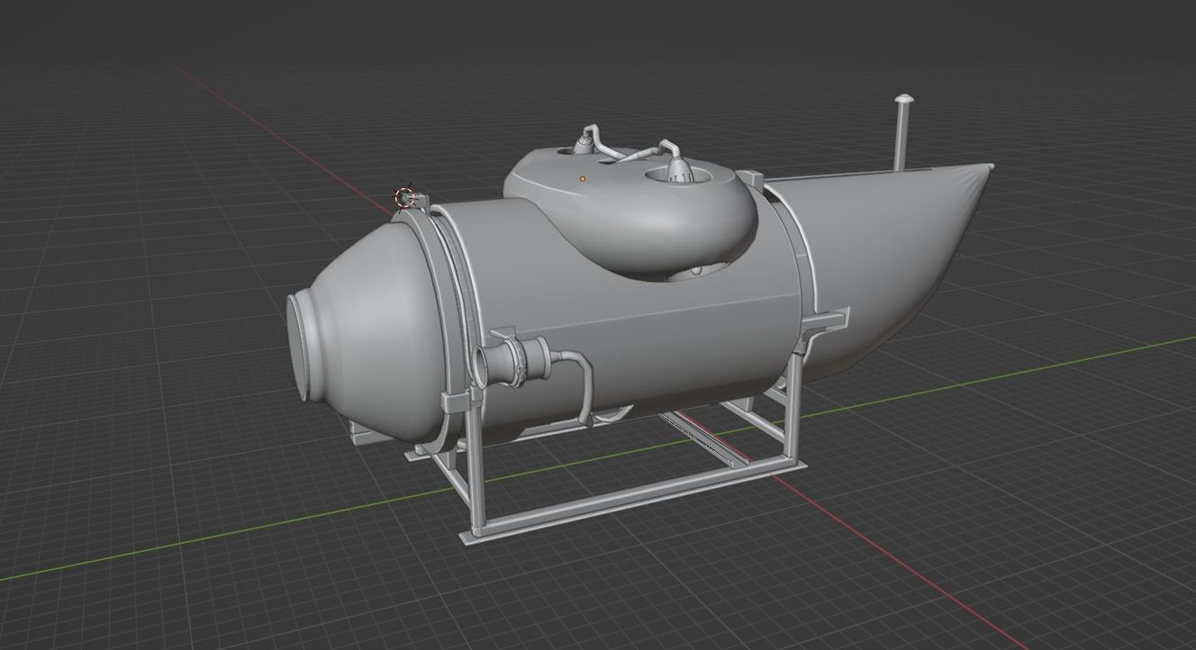 OceanGate - Game Ready Low Poly Model Low-poly 3D model_3