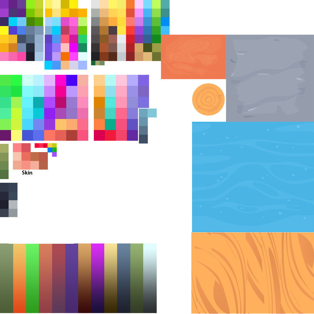 Low-poly Cartoon Farm tools Pack Low-poly 3D model_5