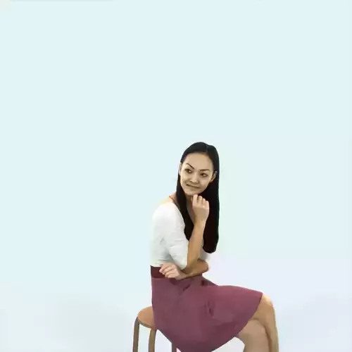 Passion 07I Listening East Asian Sitting Casual Woman