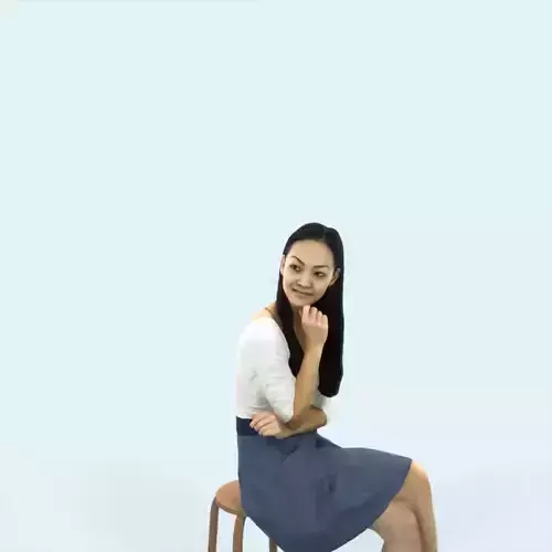 Passion 07H Listening East Asian Sitting Casual Woman